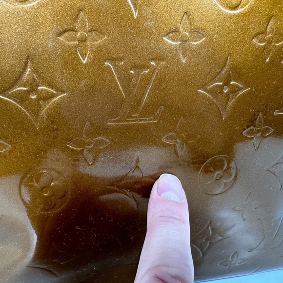 Aunt Louis Vuitton Monogram Vernis Reade MM M91143 Women's Handbag Bronze - Picture 8 of 15